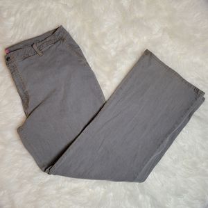 Woman Within | Gray Modern Fit Wide-Leg Jeans Size 22 Tall